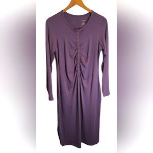 Adore Me Long Sleeve Snap Down Henley Dress Size L